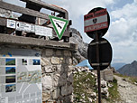 Das Dreitorspitzgatterl markiert die Grenze zwischen Bayern und Tirol