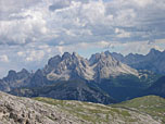 Blick zur Cadini-Gruppe