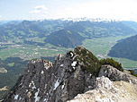 Blick auf das Inntal und die Kitzbüheler Alpen