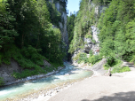 Der Blick zurück zum oberes Ende der Klamm