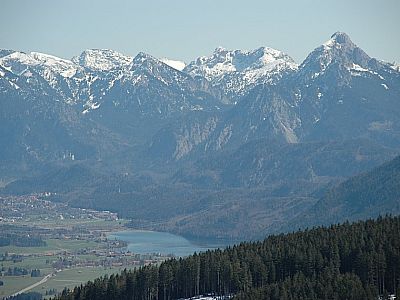 Neuschwanstein hinter dem Forggensee