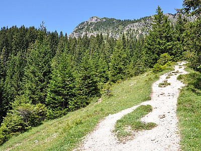 Weiter auf die Südwand zu