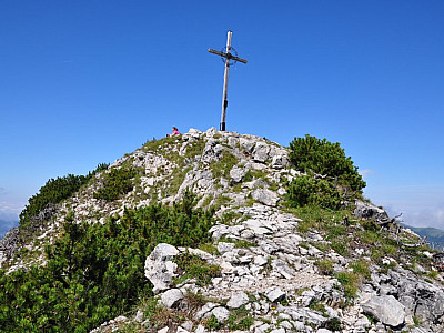 Das Gipfelkreuz des Einstein