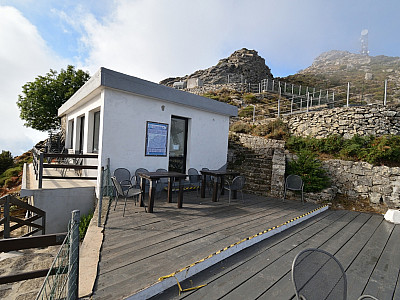 Das Café ist noch geschlossen