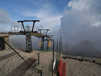 Noch stehen die Körbe still