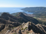 Der Ausblick nach Süden vom Monte Castello auf den Monte Mar di Capanna