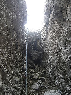 ...oder durch die kleine Schlucht...