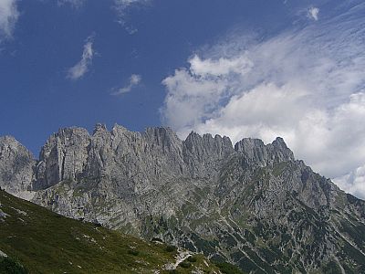 Ostkaiser von der Gruttenhütte gesehen