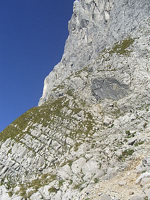 Einstieg in den Gamsängersteig