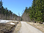 Wir folgen dem Wirtschaftsweg ein Stück nach Westen...