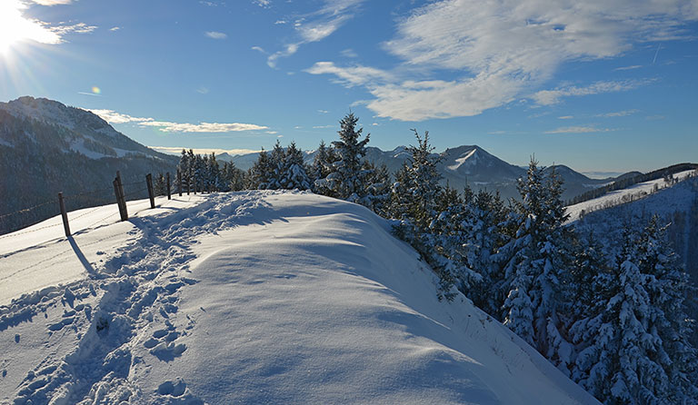 Erlbergkopf (1134 m) als Skitour