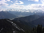 Blick auf Garmisch und das Wettersteingebirge