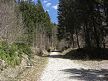 Zuerst über breite Wege, ...