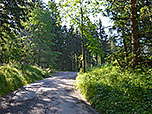 Vom Parkplatz im Jenbachtal wandern wir...