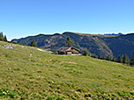 Blick zurück zur Jagdhütte