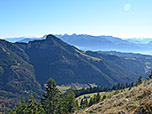 Blick zum Spitzstein und zum Kaisergebirge
