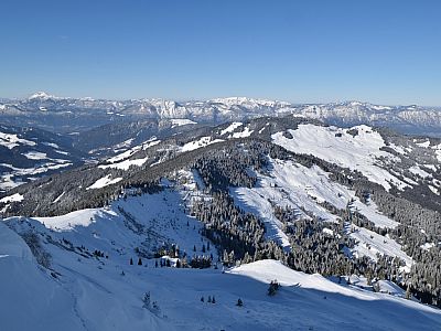 Der Ausblick nach Nordwesten Richtung Inntal