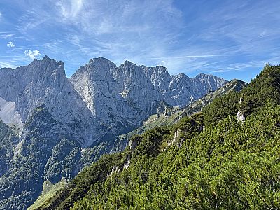 ...sowie zur Hinteren Goinger Halt, zur Hinteren Karlspitze und zum Totenkirchl