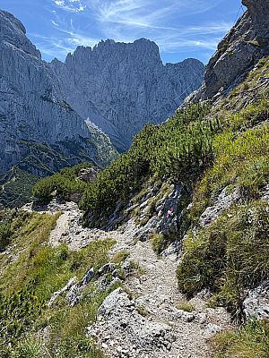 ...und steigen zum Stripsenjochhaus hinunter