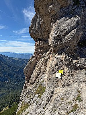 Den Klettersteig lassen wir rechts liegen...