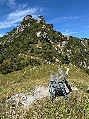 Rastbank vor dem Stripsenkopf