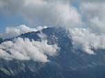 Zugspitze in Wolken