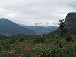 Ein erster Blick hinunter nach Garmisch