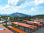 Zurück auf der Terrasse des Straubinger Hauses