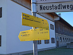 Den Abzweig Richtung Neustadl lassen wir rechts liegen