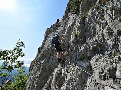 Eine letzte Stufe, dann können wir ...