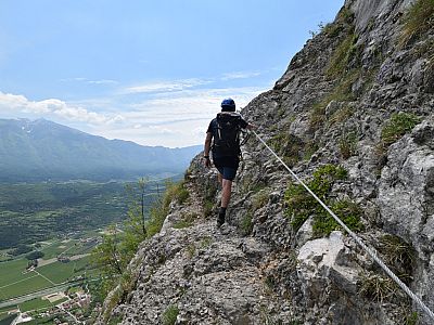 Eine schrofige Querung ...