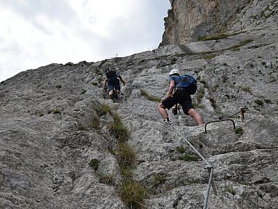 Nach einmal wird es steil ...