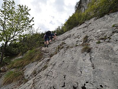 Auch nach dem Wandbuch kommen noch ein paar seilversicherte Abschnitte