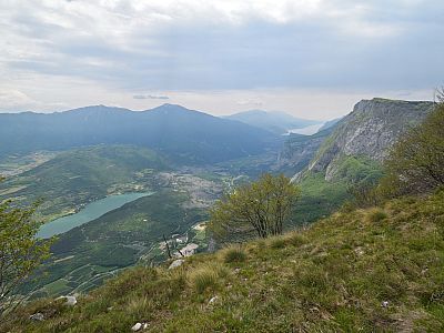Im Süden ist nun der Gardasee zu sehen