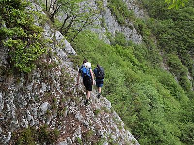 Auch hier kann man einige Meter abstürzen