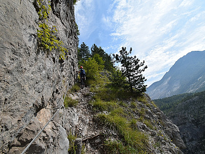 ... führt uns in leichtes Gelände....