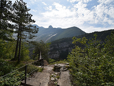 ... und schließlich zum Ende des Klettersteigs.