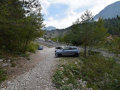 Hier überqueren wir die Straße