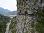 Der Ausblick zurück auf das waagrechte Band