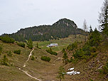 ...und blicken erstmals zum Höhlensteinhaus