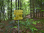Der Weg ist sehr gut beschildert