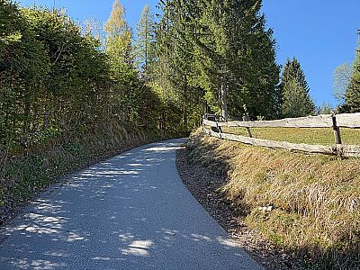 Von Schneeberg folgen wir der Teerstraße in südlicher Richtung bergauf