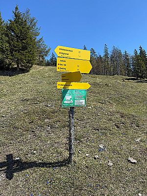 ...erreichen wir eine Verzweigung