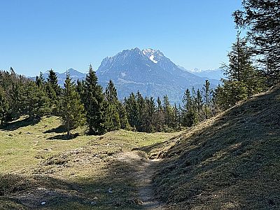 Blick aufs Kaisergebirge...