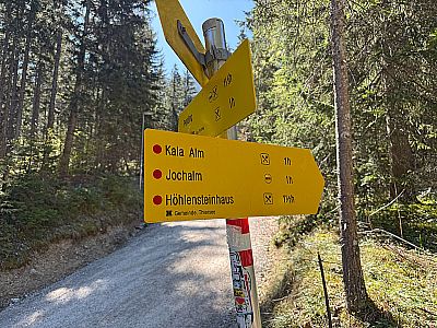 ...Richtung Höhlensteinhaus