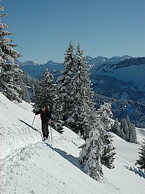 Aufstieg bei bestem Wetter...