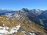 Unten rechts zeigt sich nochmal die Flecknerhütte