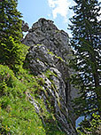 Blick zurück zum Felsturm...