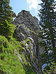 Blick zurück zum Felsturm...