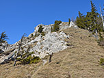 Der Gipfelaufbau des Nocksteins